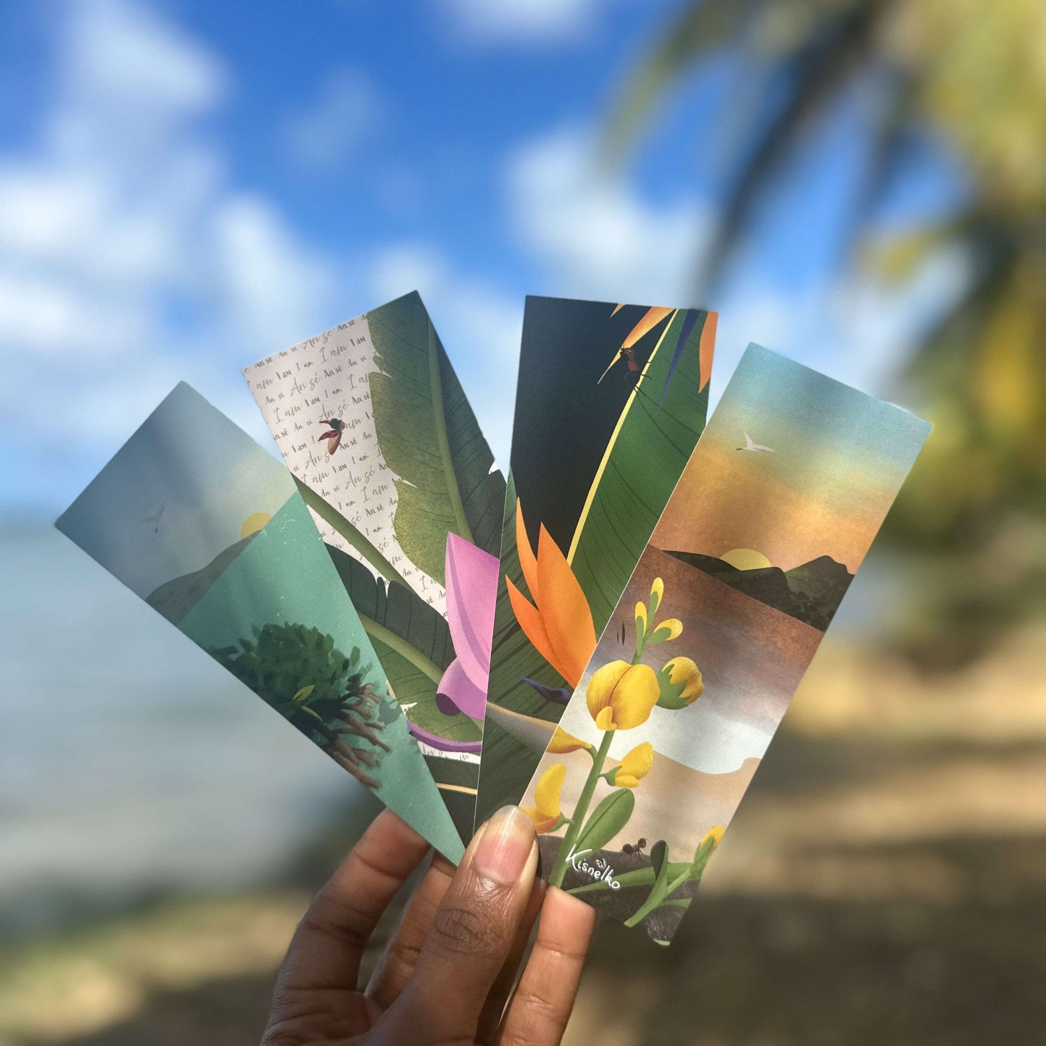 Lot de 4 marque - pages Jou wouvè - Kisnelkoslider_item_YQxTYw