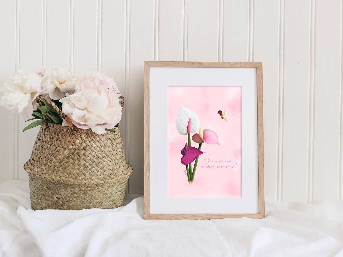 Anthurium / Mwen enmé - w - Kisnelko