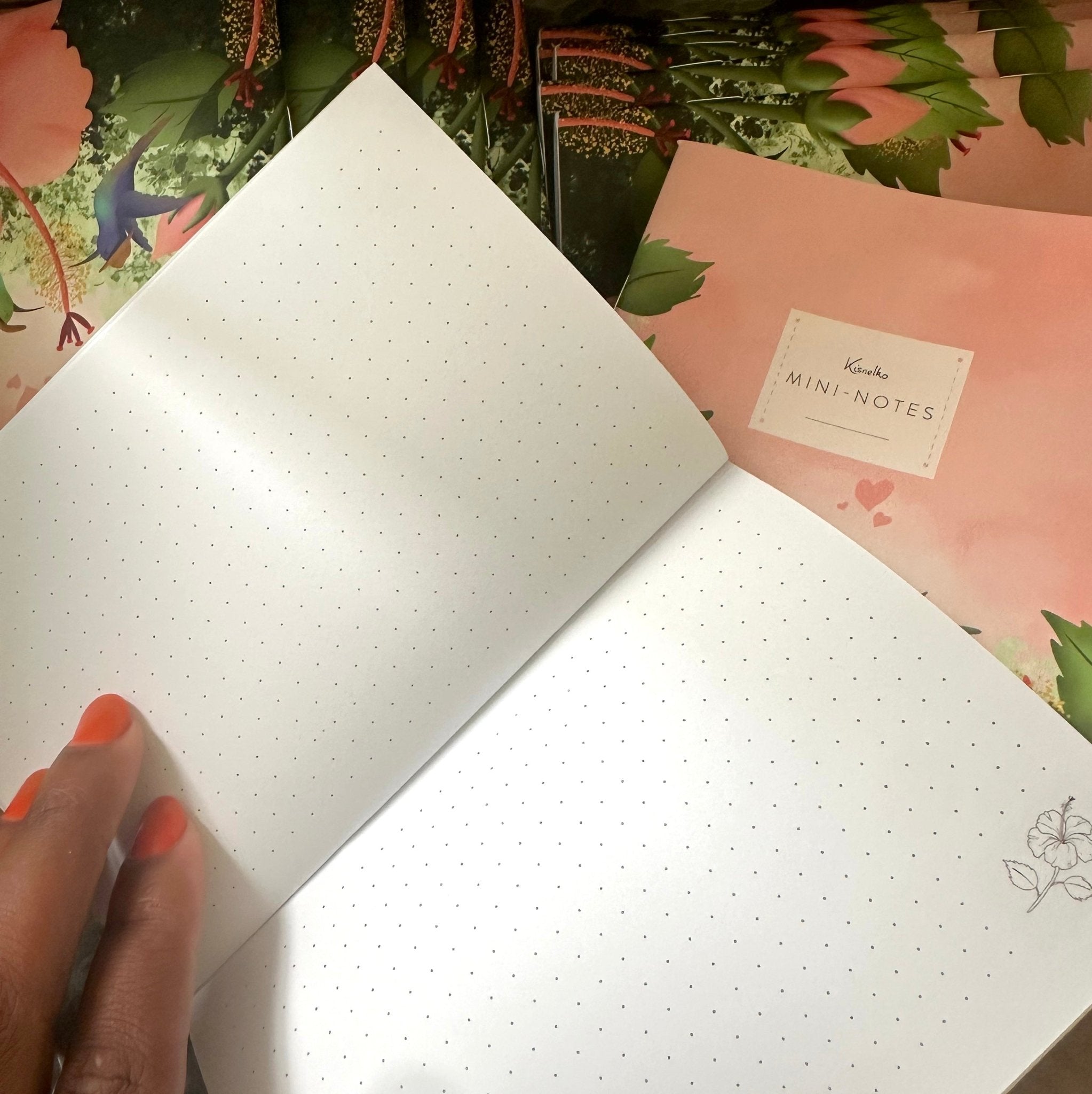 Carnet de poche A6 Hibiscus - Kisnelko