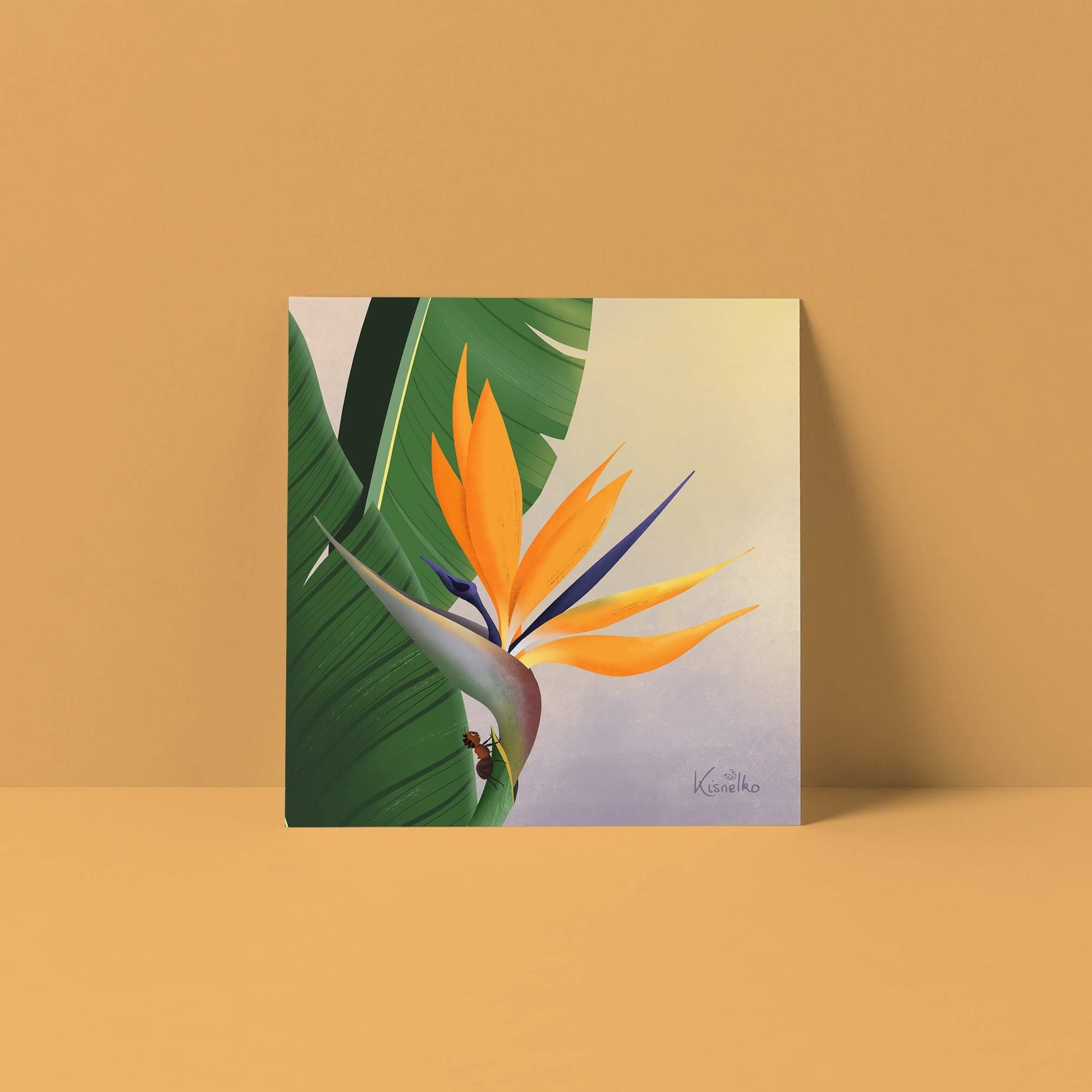 Carte Oiseau du paradis - Kisnelko