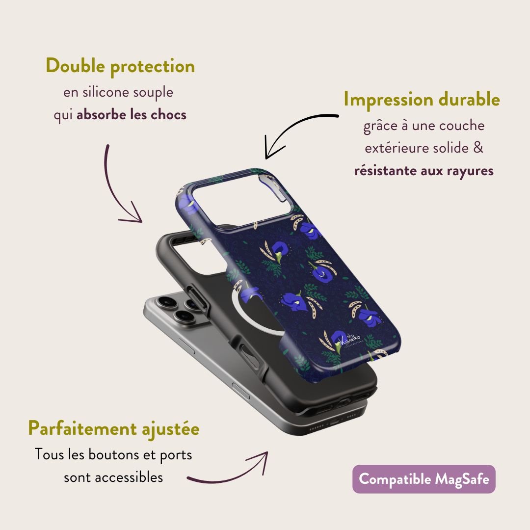 Coque Clitoria Bleu - Kisnelko