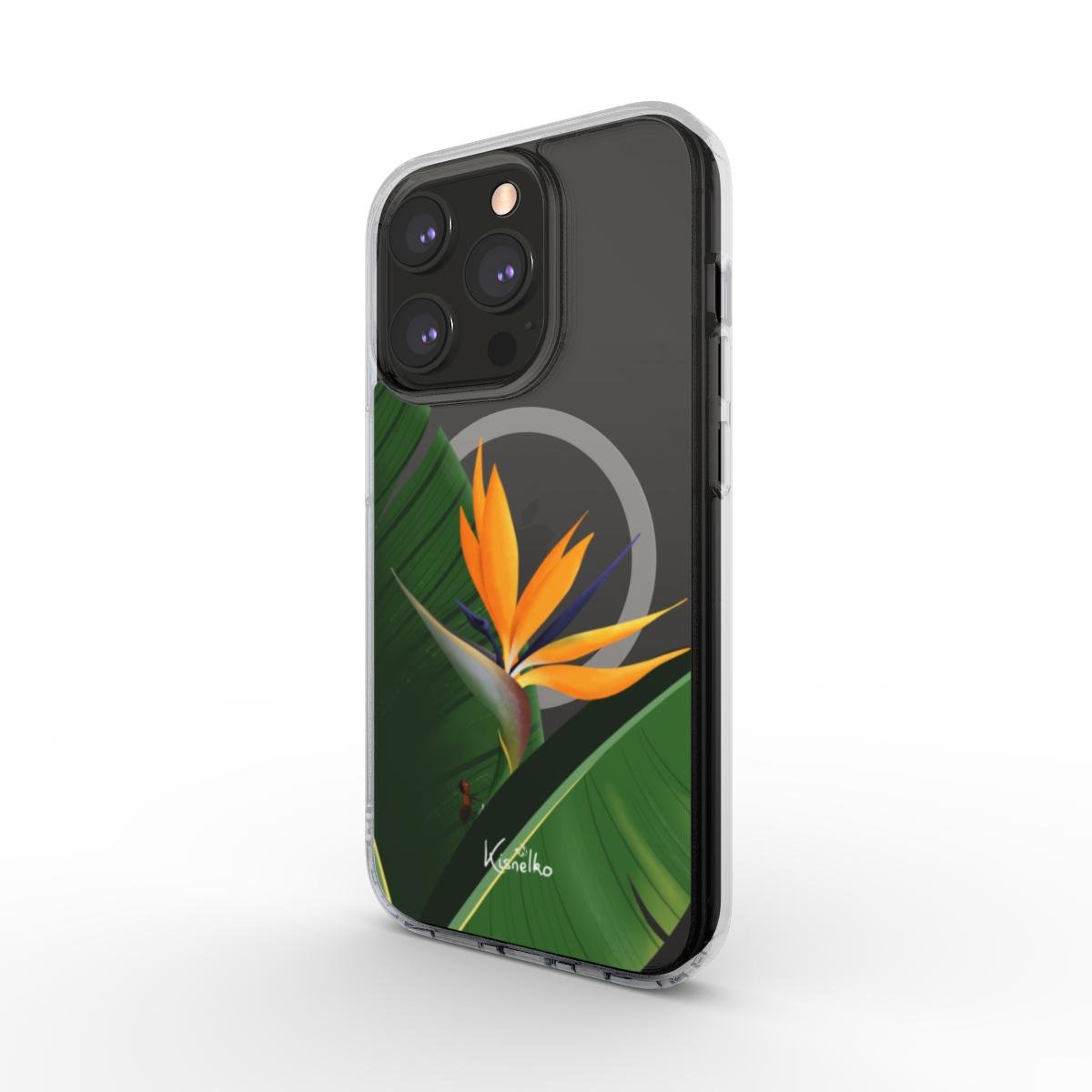Coque Transparente - Oiseau du Paradis (MagSafe) - Kisnelko