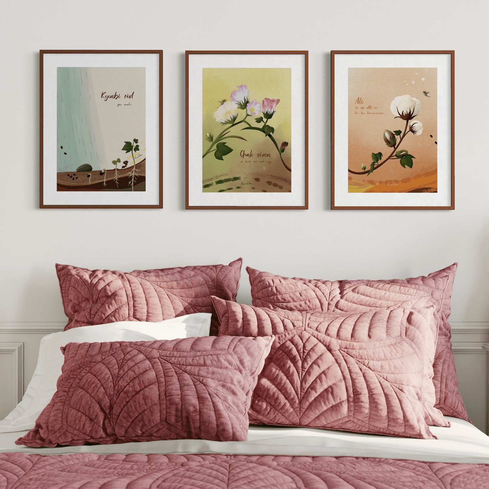 Le Triptyque coton - Kisnelko