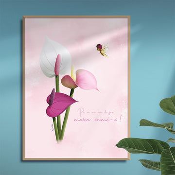 Anthurium / Mwen enmé - w - Kisnelko