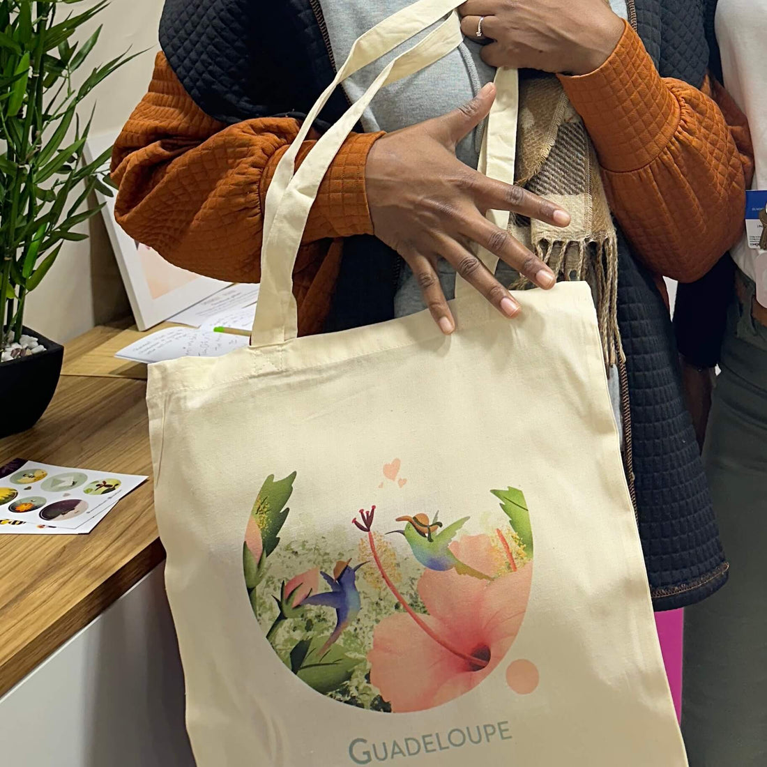 Totebag Guadeloupe Hibiscus - Kisnelko